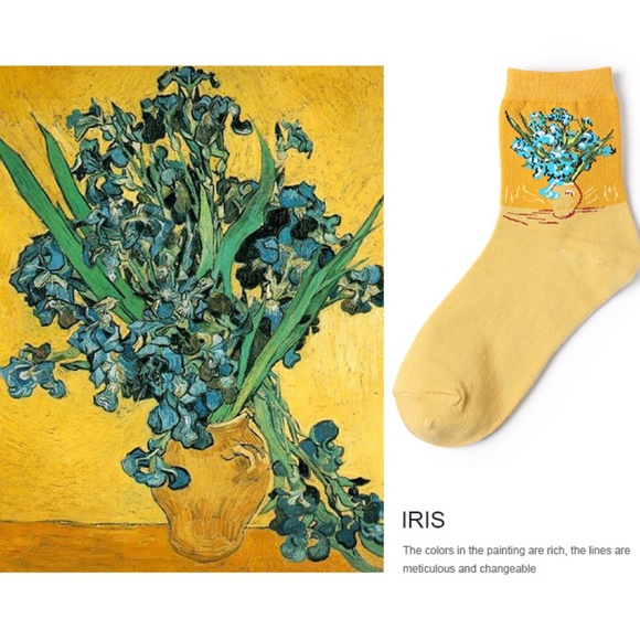 High Quality Famous Painting Series Mid Cut Socks - Picture 1 of 2